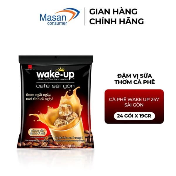 Cà phê Wake up Sài Gòn - Túi 24gói x 19gr